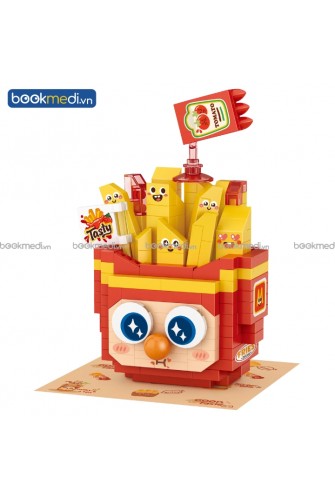 Đồ Chơi Lắp Ráp Mô Hình Măm Măm Khoai Tây Chiên (French Fries) Hãng Loz